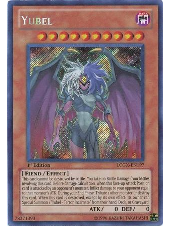 Yubel - LCGX-EN197 - Secret Rare 1st Edition 1