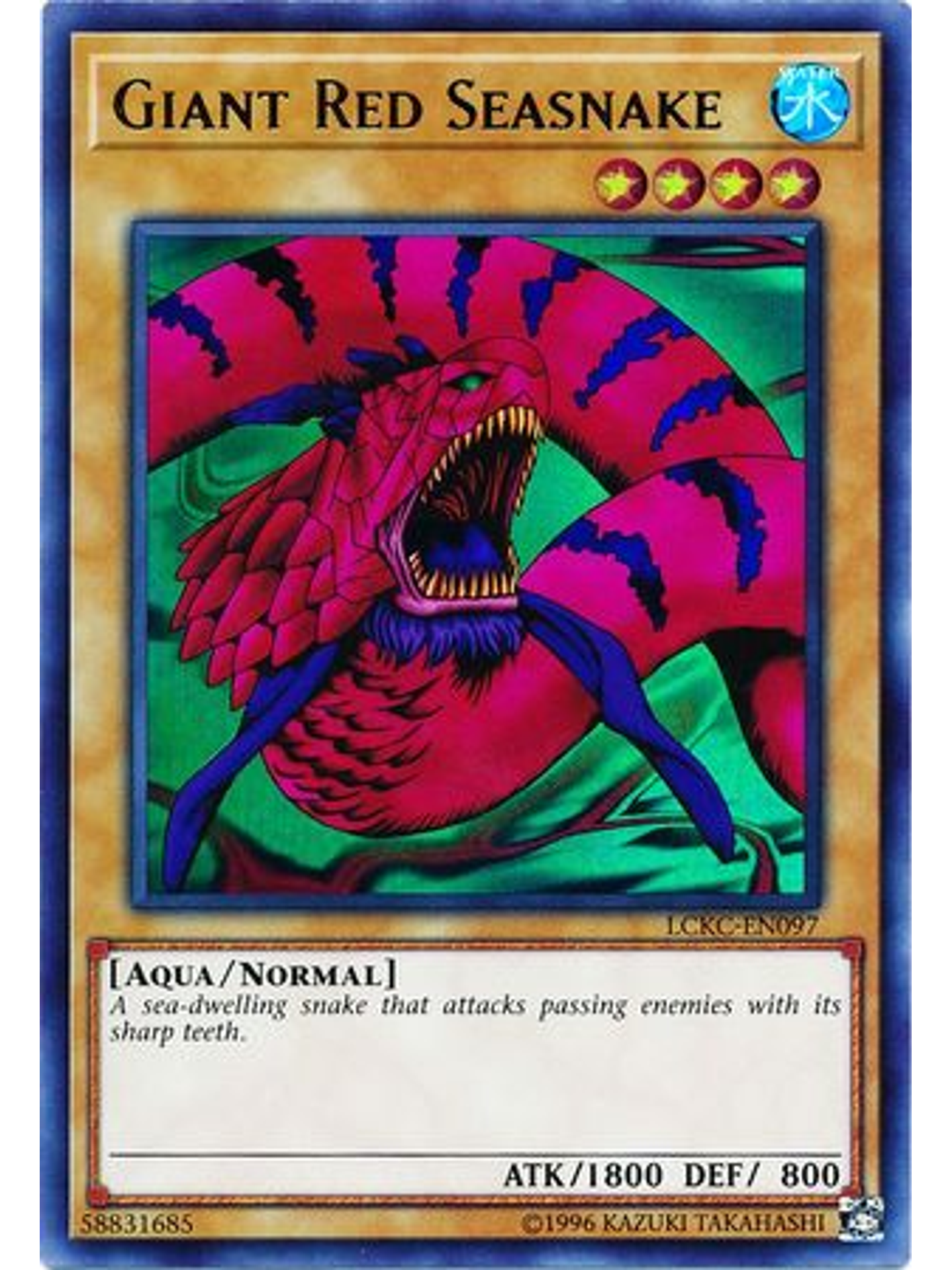 Giant Red Seasnake - LCKC-EN097 - Ultra Rare Unlimited 1