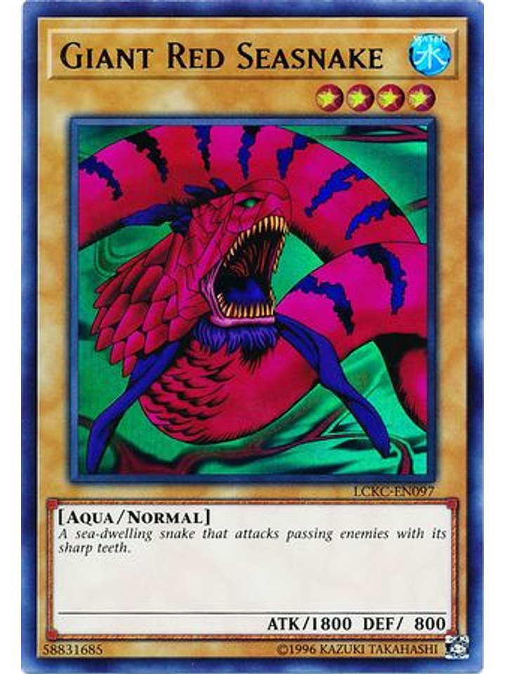Giant Red Seasnake - LCKC-EN097 - Ultra Rare Unlimited 1