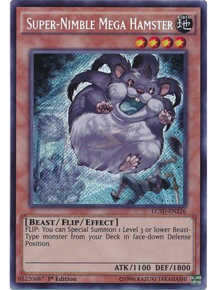Super-Nimble Mega Hamster - LC5D-EN226 - Secret Rare 1st Edition 1
