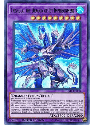Trishula, the Dragon of Icy Imprisonment - JUMP-EN088 - Ultra Rare Limited Edition