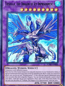 Trishula, the Dragon of Icy Imprisonment - JUMP-EN088 - Ultra Rare Limited Edition