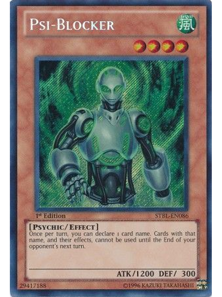 Psi-Blocker - STBL-EN086 - Secret Rare 1st Edition 1