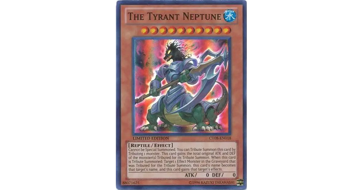 yugioh tyrant neptune deck Amazon.com: Yu-Gi-Oh! - The Tyrant Neptune (CT08-EN018) - 2011 Collectors  Tins - Limited Edition main image 1