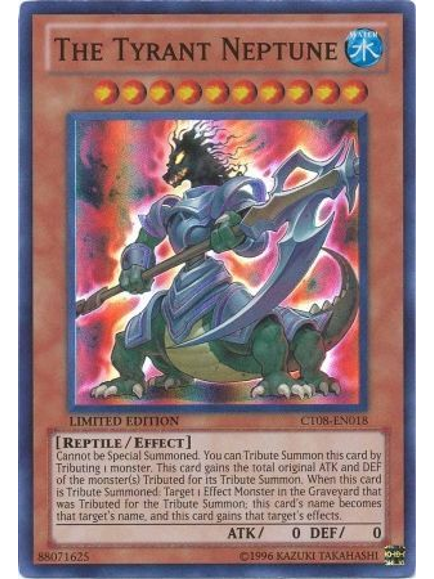 The Tyrant Neptune - CT08-EN018 - Super Rare 1