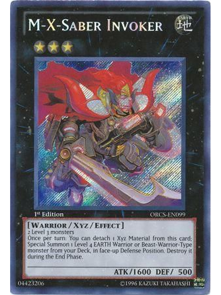 M-X-Saber Invoker - ORCS-EN099 - Secret Rare 1st Edition 1
