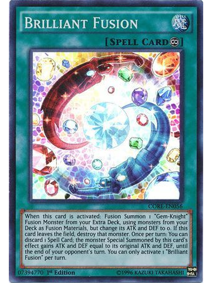 Brilliant Fusion - CORE-EN056 - Super Rare 1st Edition 1