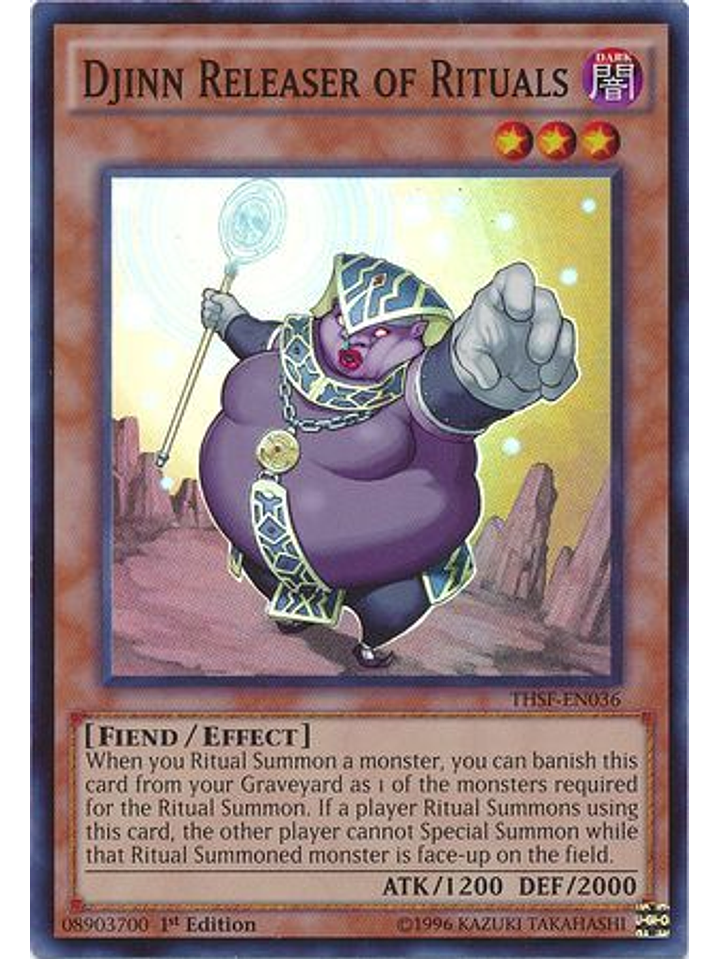 Djinn Releaser of Rituals - THSF-EN036 - Super Rare 1st Edition 1