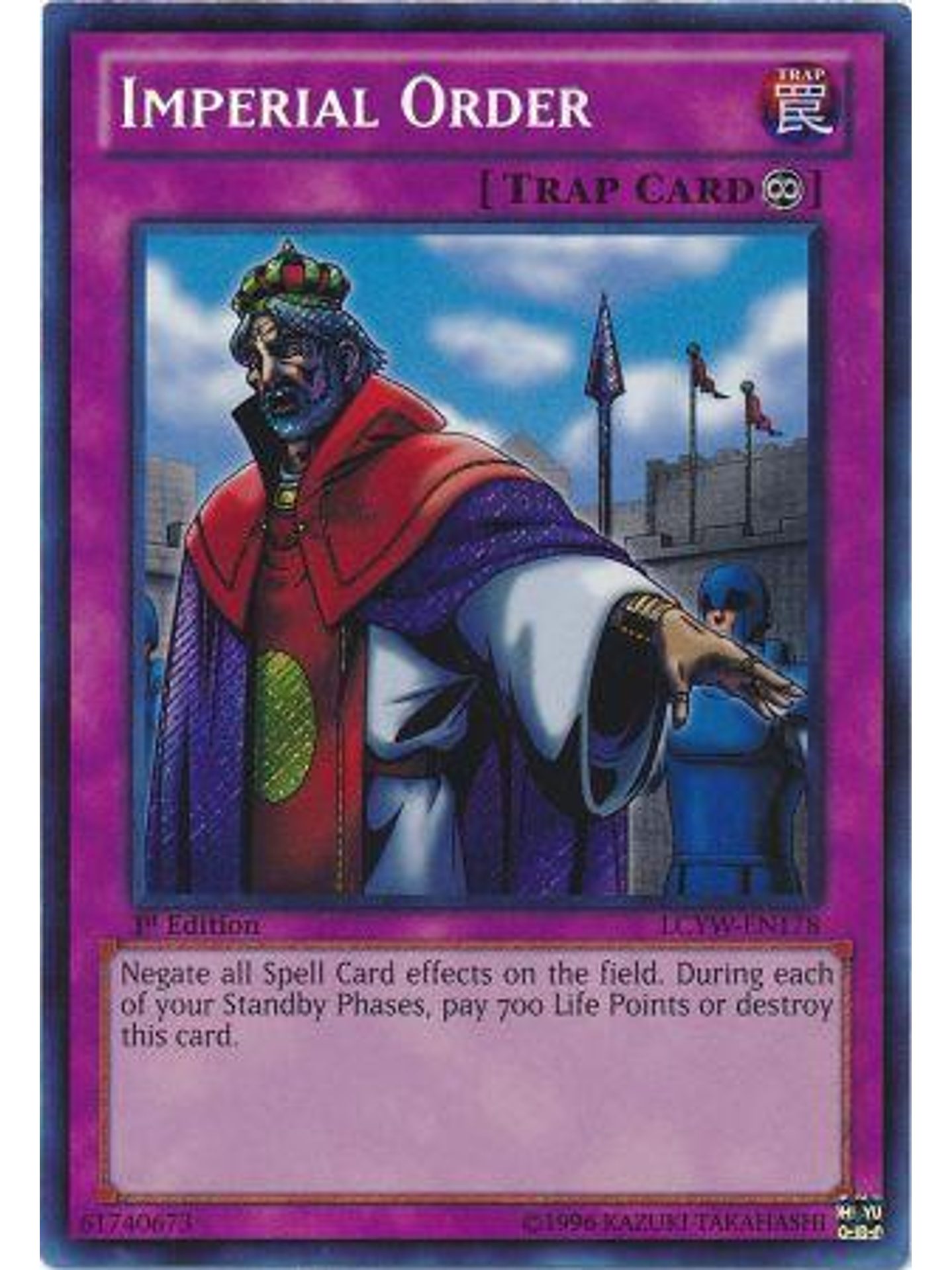 Imperial Order - LCYW-EN178 - Secret Rare 1st Edition 1