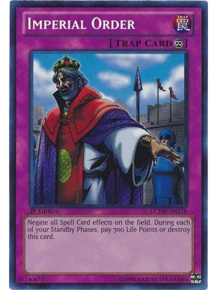 Imperial Order - LCYW-EN178 - Secret Rare 1st Edition 1