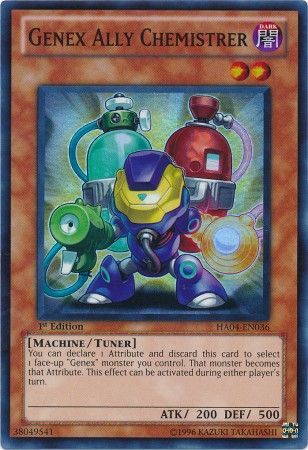 Genex Ally Chemistrer - HA04-EN036 - Super Rare 1st Edition