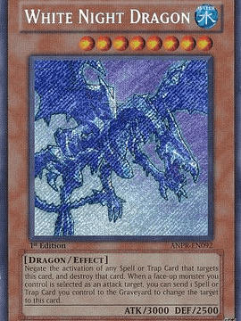 White Night Dragon - ANPR-EN092 - Secret Rare 1st Edition