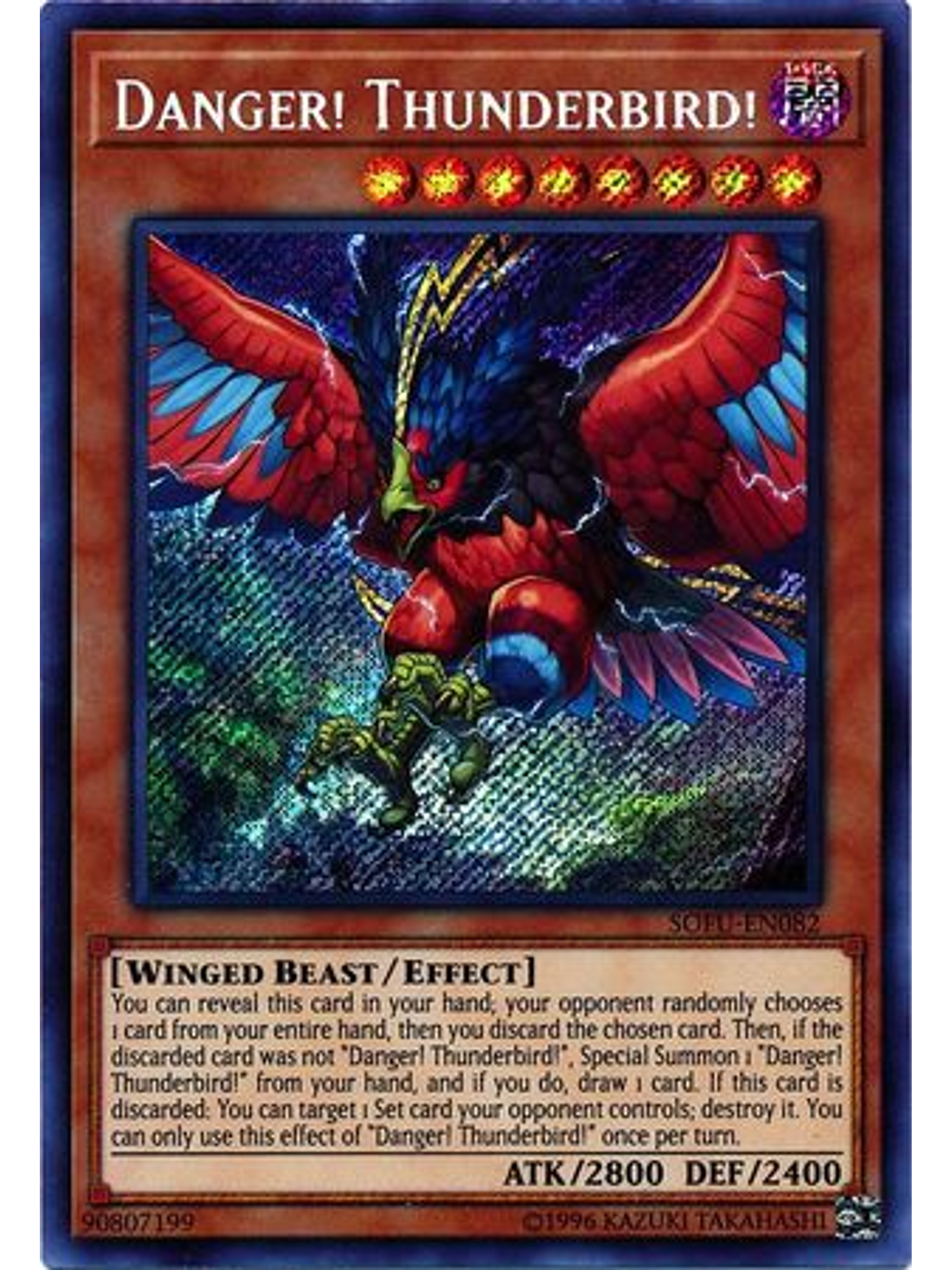 Danger! Thunderbird! - SOFU-EN082 - Secret Rare Unlimited 1