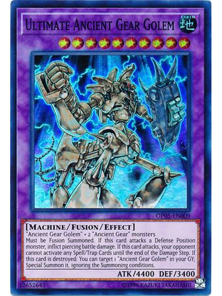 Ultimate Ancient Gear Golem - OP05-EN009 - Super Rare 1