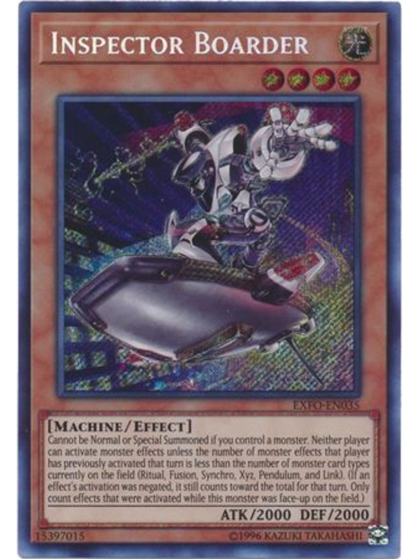 Inspector Boarder - EXFO-EN035 - Secret Rare Unlimited 1