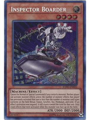 Inspector Boarder - EXFO-EN035 - Secret Rare Unlimited