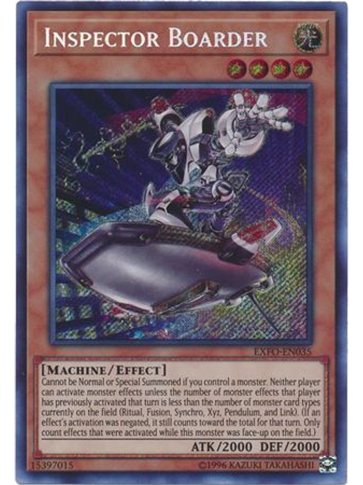 Inspector Boarder - EXFO-EN035 - Secret Rare Unlimited 1