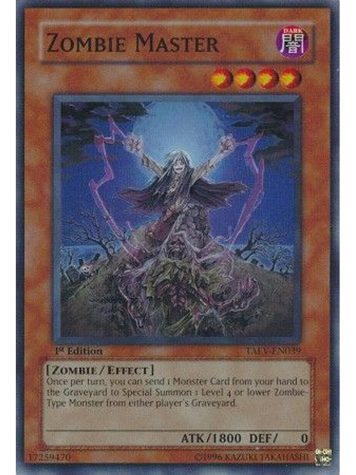 Zombie Master - TAEV-EN039 - Super Rare 1st Edition 1