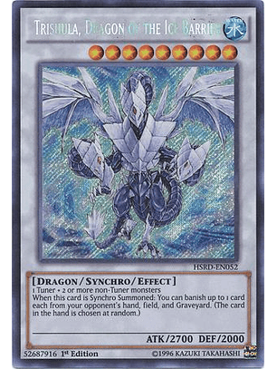 Trishula, Dragon of the Ice Barrier - HSRD-EN052 - Secret Rare 1st Edition