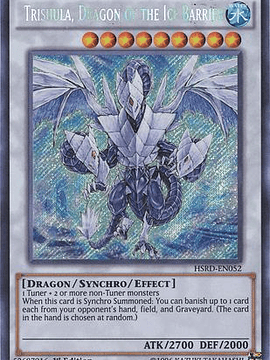 Trishula, Dragon of the Ice Barrier - HSRD-EN052 - Secret Rare 1st Edition