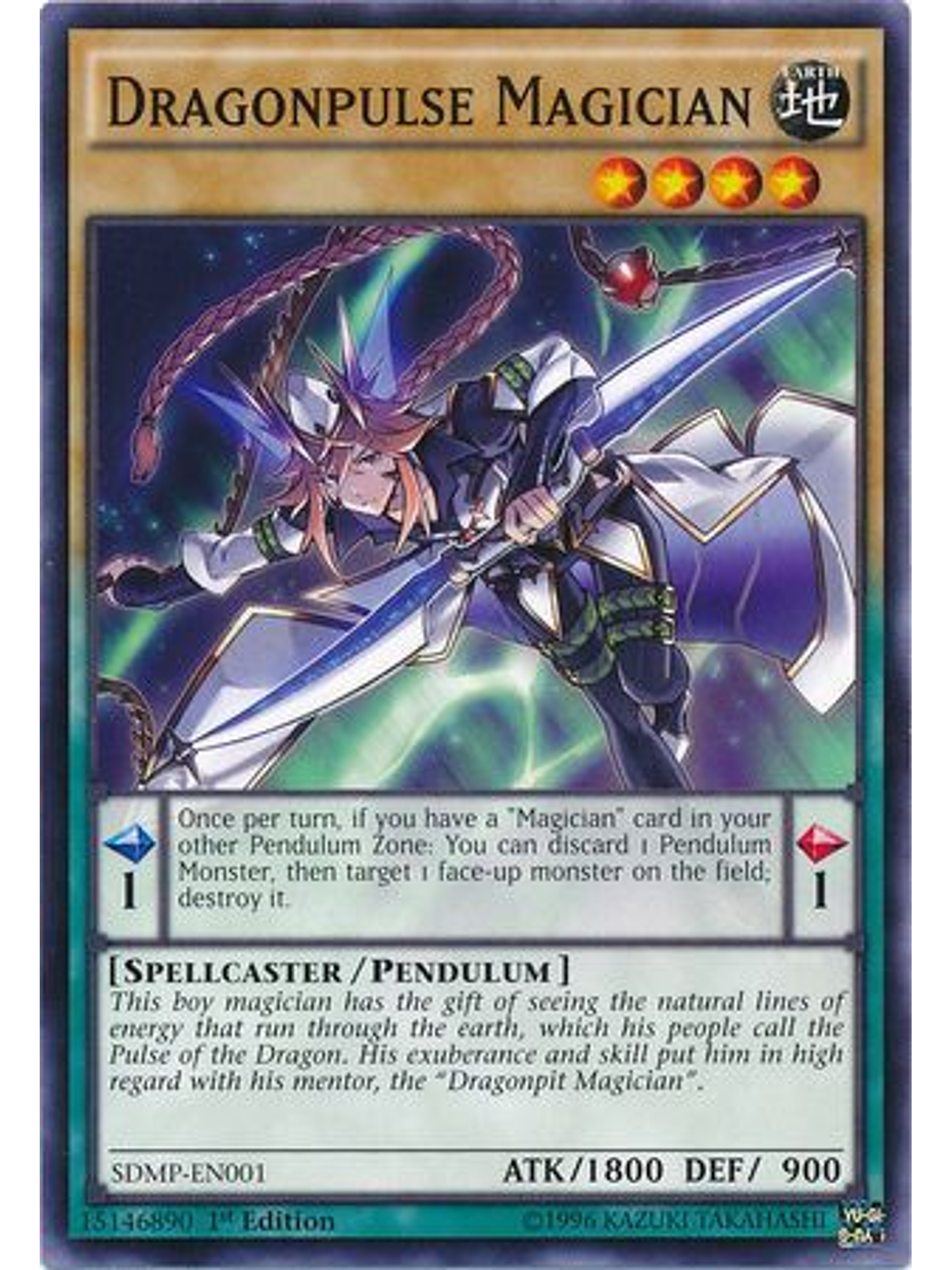 Dragonpulse Magician - SDMP-EN001 - Common 1st Edition 1