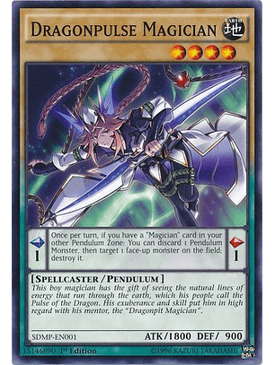 Dragonpulse Magician - SDMP-EN001 - Common 1st Edition