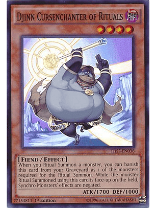 Djinn Cursenchanter of Rituals - THSF-EN038 - Super Rare 1st Edition