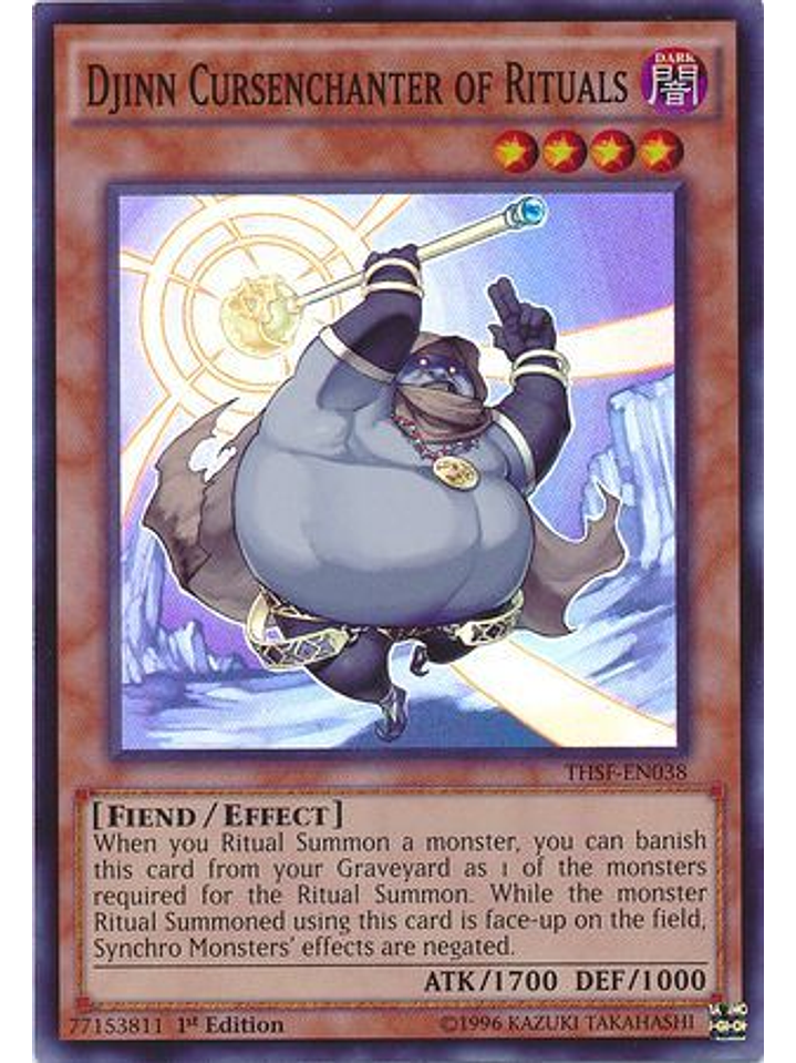 Djinn Cursenchanter of Rituals - THSF-EN038 - Super Rare 1st Edition 1