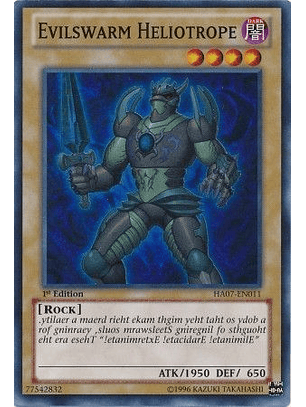 Evilswarm Heliotrope - HA07-EN011 - Super Rare 1st Edition