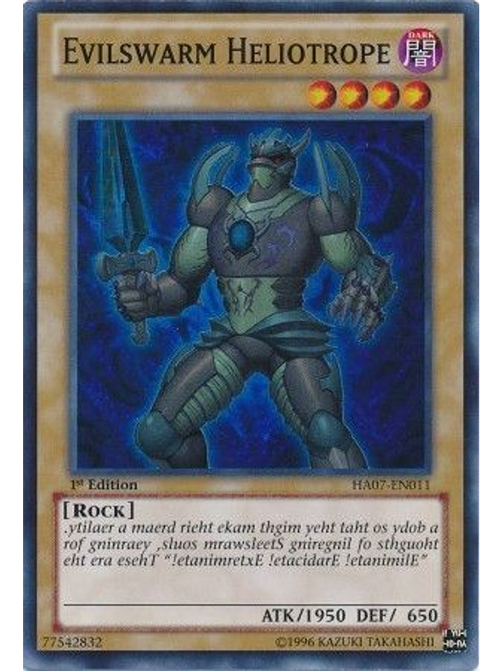 Evilswarm Heliotrope - HA07-EN011 - Super Rare 1st Edition 1