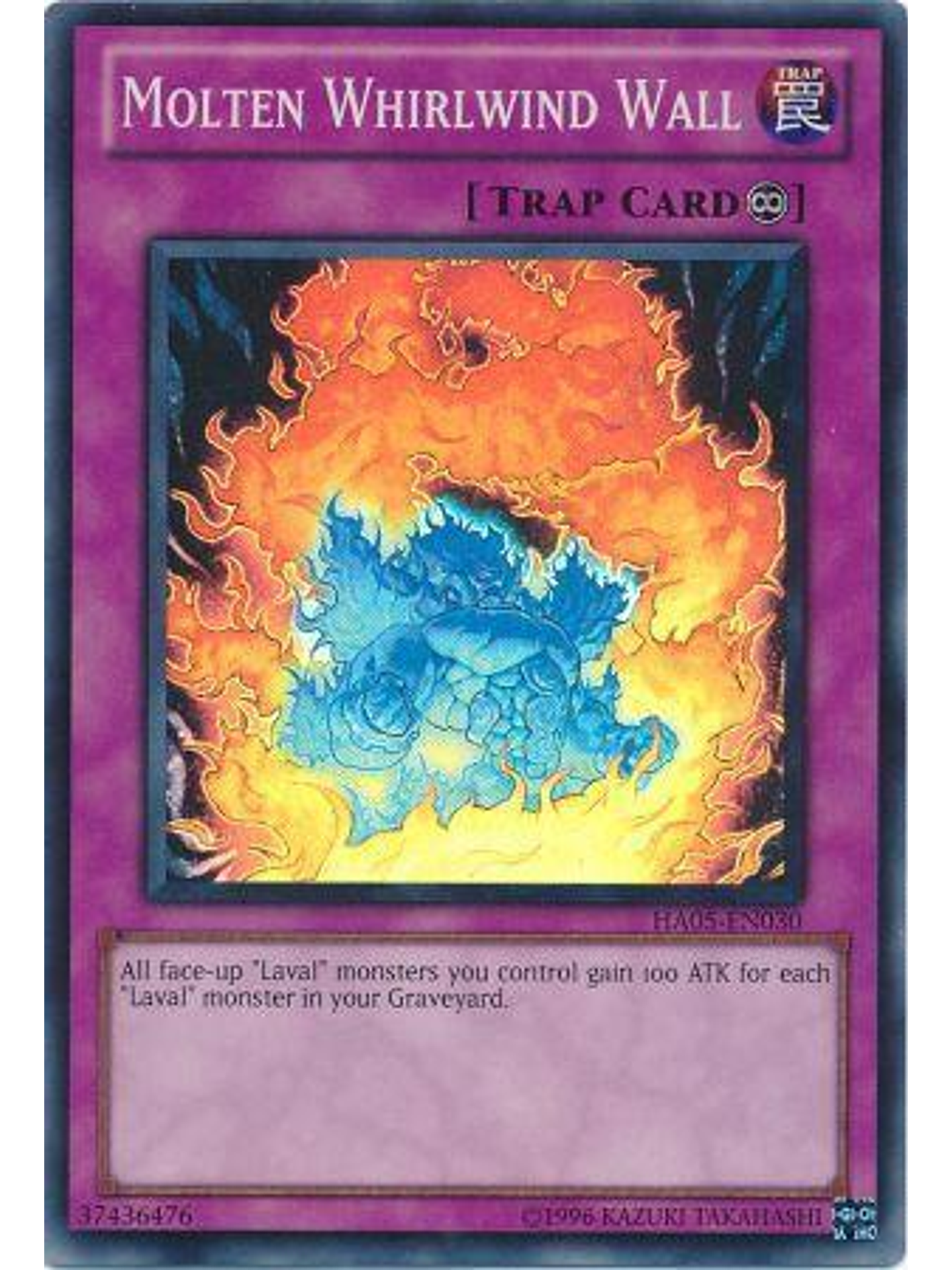 Molten Whirlwind Wall - HA05-EN030 - Super Rare Unlimited Edition 1