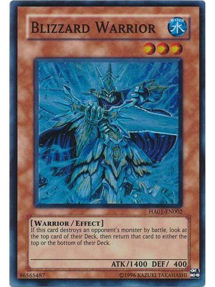 Blizzard Warrior - HA01-EN002 - Super Rare Unlimited 1