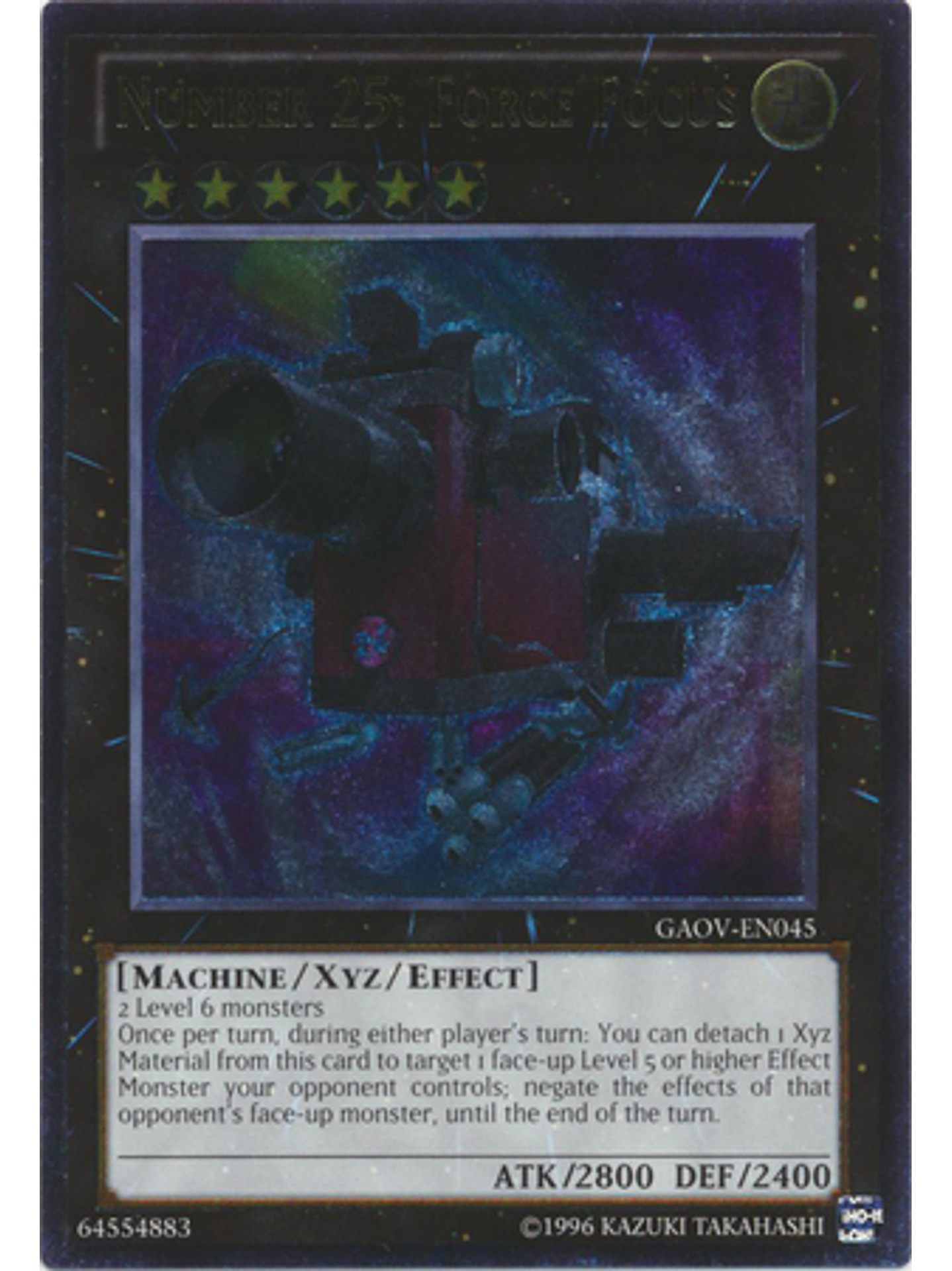 Number 25: Force Focus - GAOV-EN045 - Ultra Rare Unlimited 1