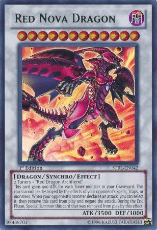 Red Nova Dragon - STBL-EN042 - Ultra Rare 1st Edition