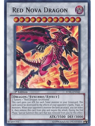 Red Nova Dragon - STBL-EN042 - Ultra Rare 1st Edition
