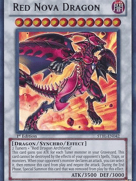 Red Nova Dragon - STBL-EN042 - Ultra Rare 1st Edition