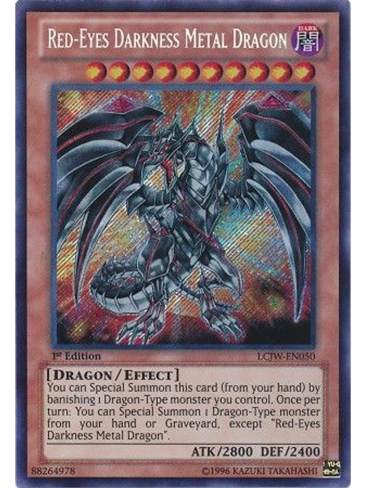 Red-Eyes Darkness Metal Dragon - LCJW-EN050 - Secret Rare 1