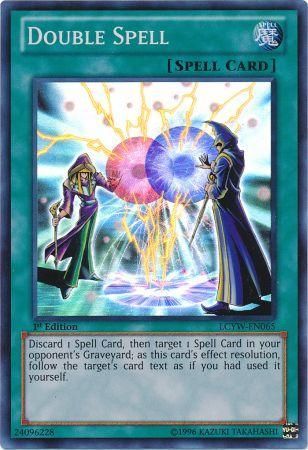 Double Spell - LCYW-EN065 - Super Rare 1st Edition