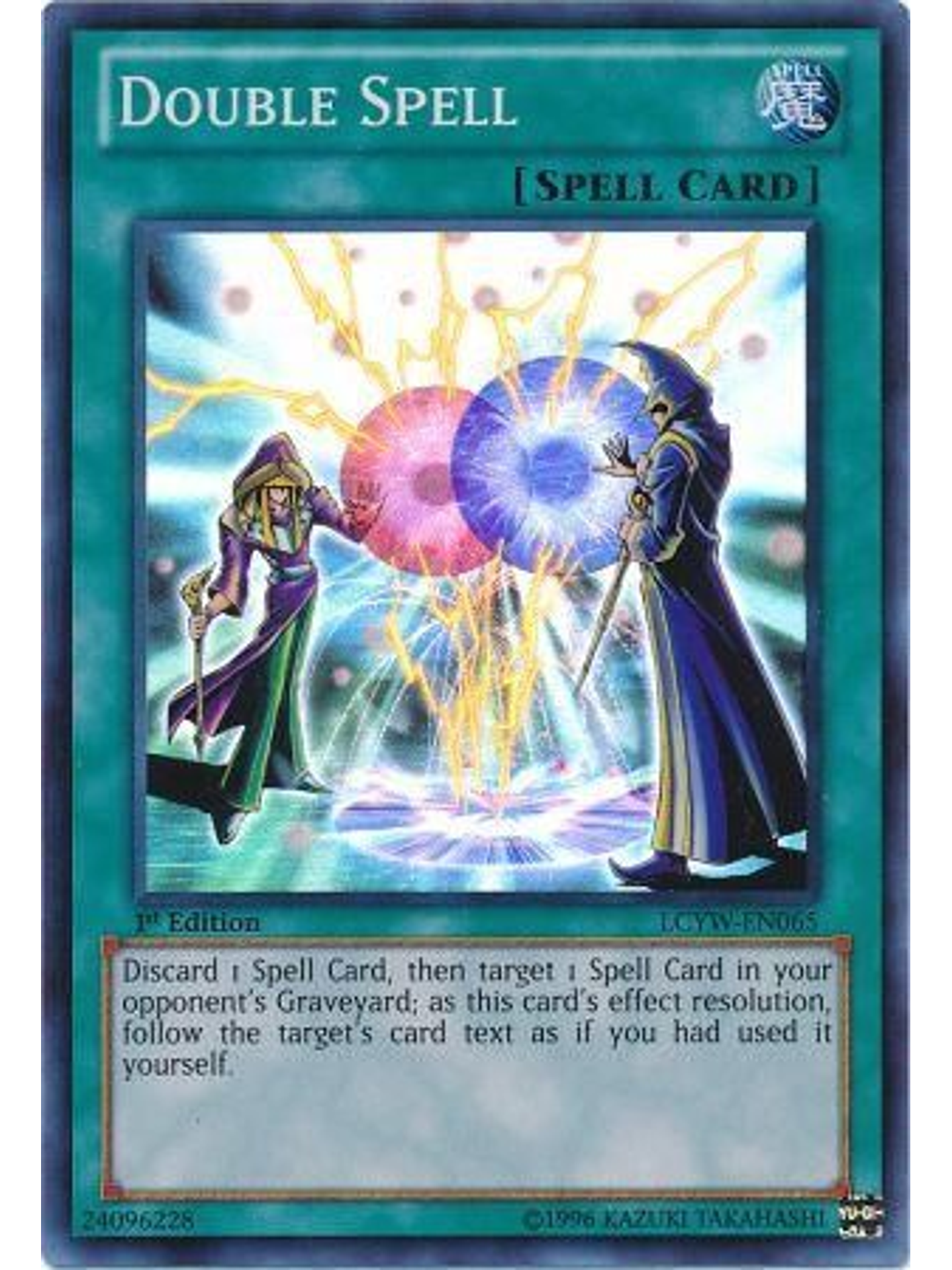 Double Spell - LCYW-EN065 - Super Rare 1st Edition 1
