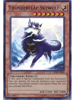 Thunderclap Skywolf - SECE-EN036 - Super Rare Unlimited