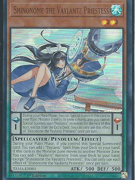 Shinonome the Vaylantz Priestess - TAMA-EN001 - Ultra Rare 1st Edition