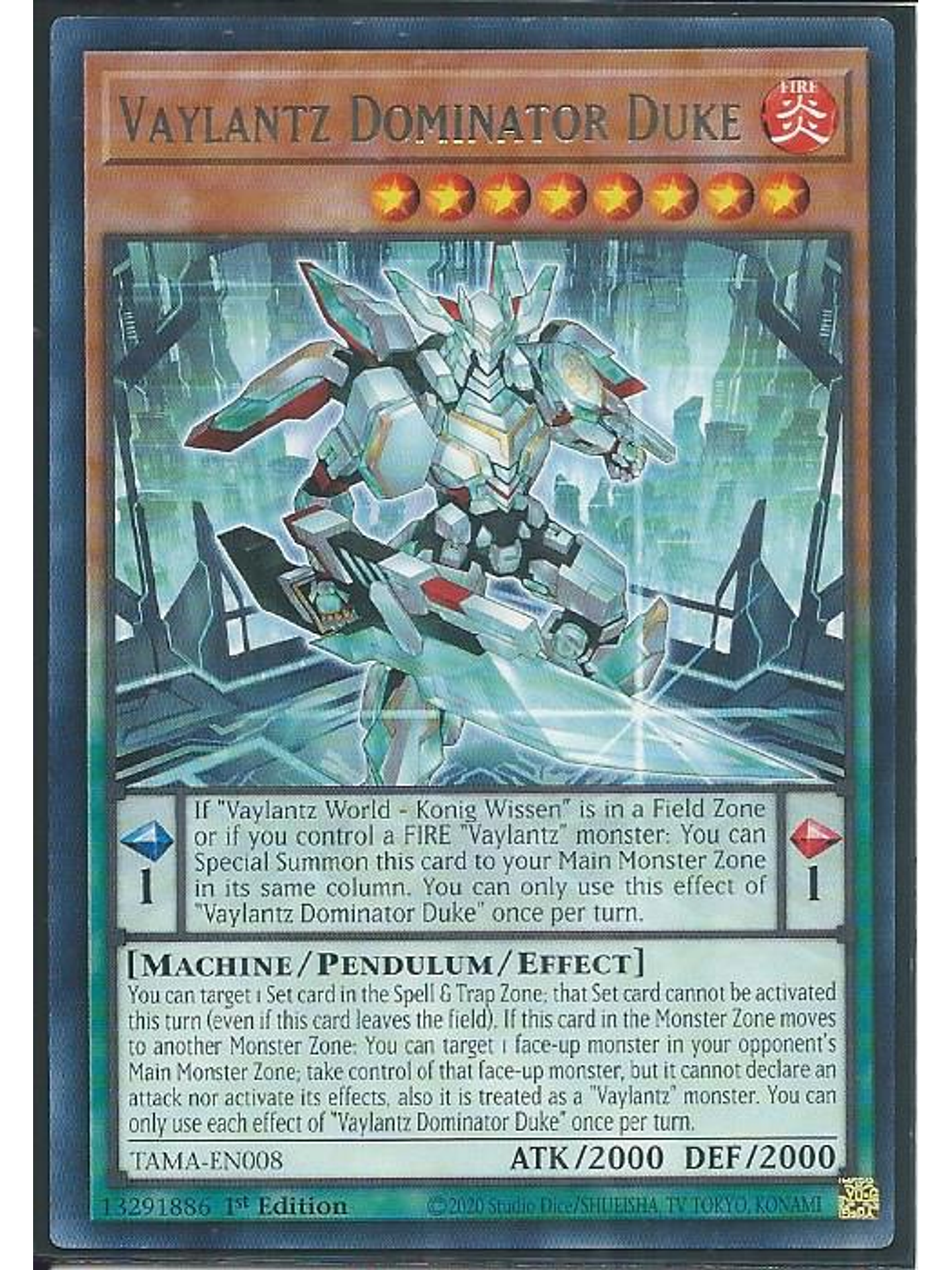 Vaylantz Dominator Duke - TAMA-EN008 - Rare 1st Edition 1