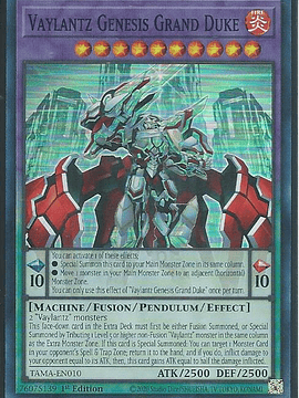 Vaylantz Genesis Grand Duke - TAMA-EN010 - Super Rare 1st Edition