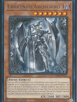 Labrynth Archfiend - TAMA-EN015 - Rare 1st Edition