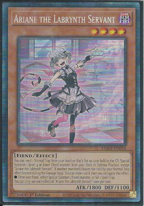 Ariane the Labrynth Servant - TAMA-EN016 - Collector's Rare 1st Edition