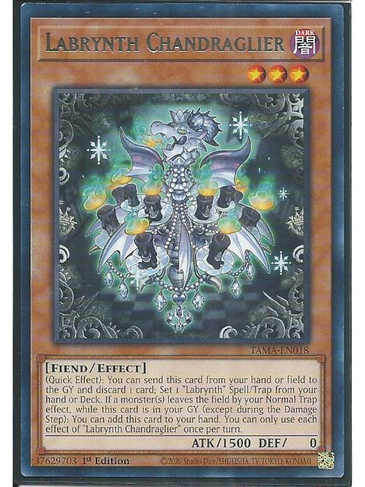 Labrynth Chandraglier - TAMA-EN018 - Rare 1st Edition 1