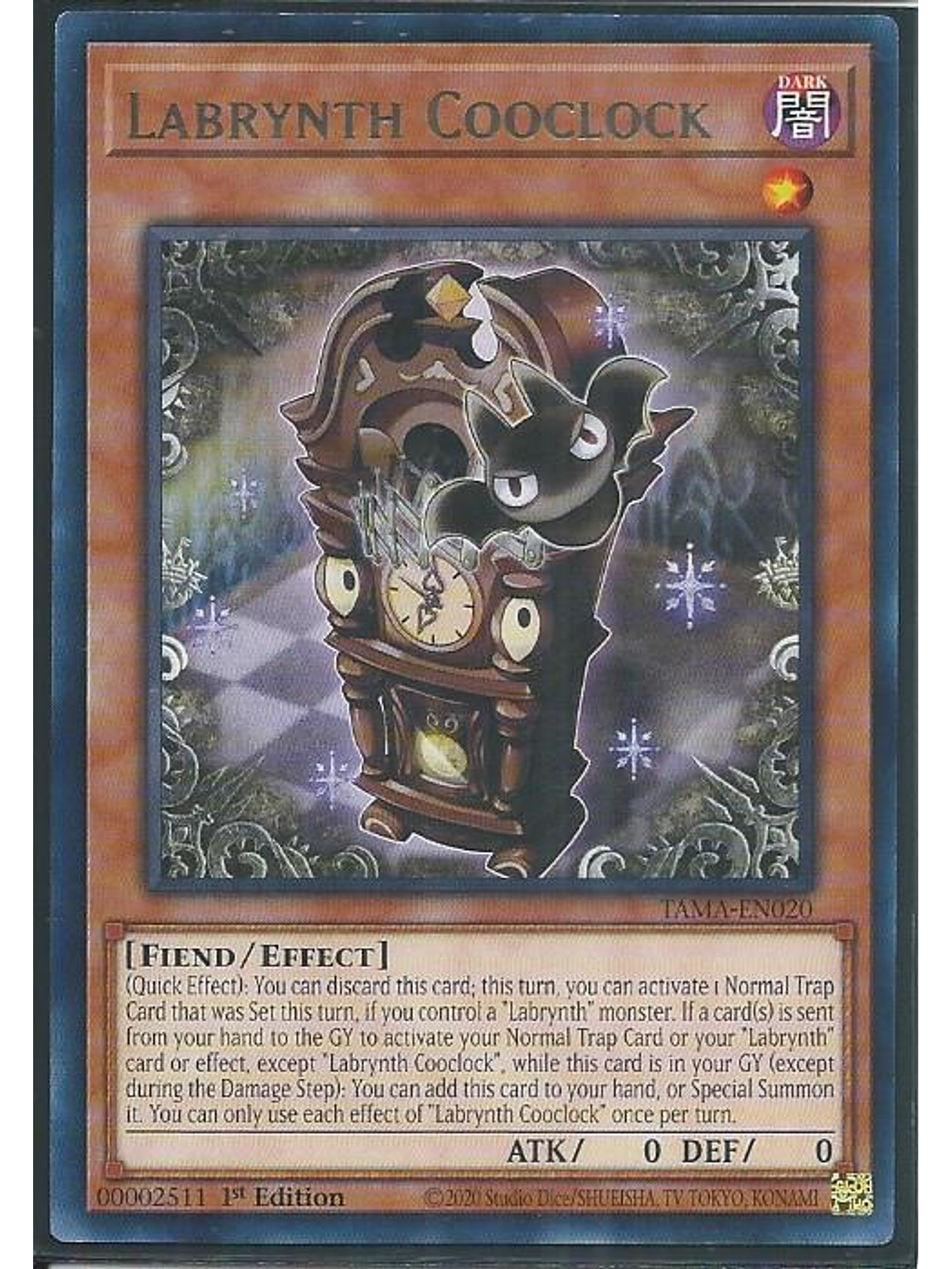 Labrynth Cooclock - TAMA-EN020 - Rare 1st Edition 1