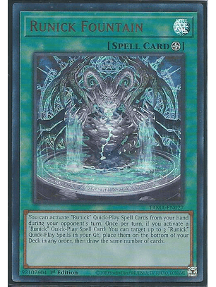 Runick Fountain - TAMA-EN027 - Ultra Rare 1st Edition