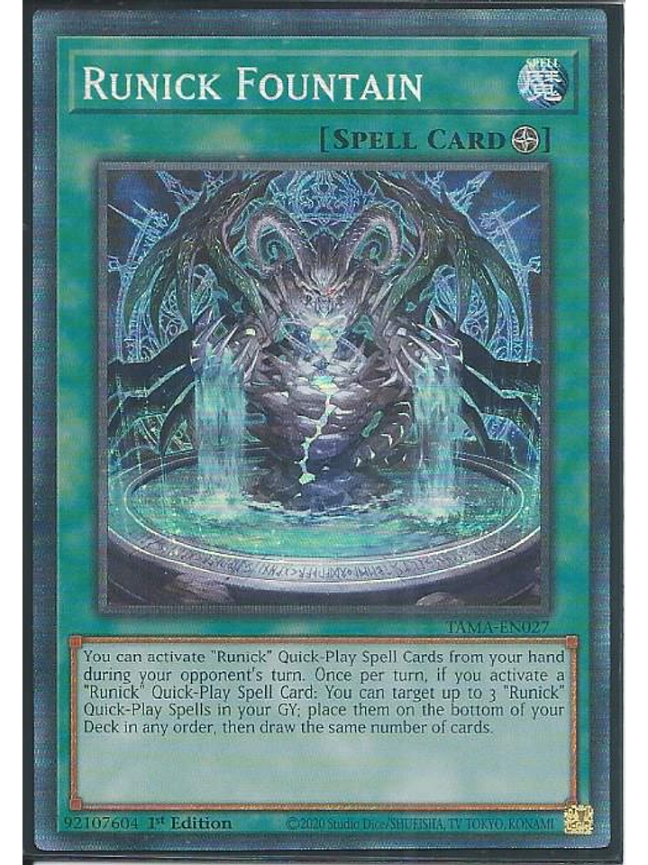 Runick Fountain - TAMA-EN027 - Collector's Rare 1st Edition 1