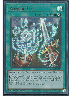 Runick Tip - TAMA-EN029 - Ultra Rare 1st Edition